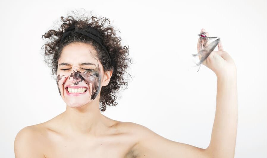 Woman undergoes facial skin rejuvenation treatment