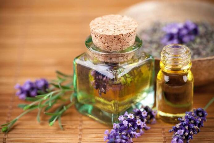 Lavender oil can be used in collagen enhancing mixtures